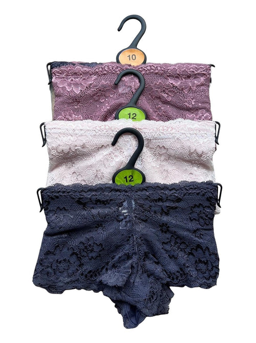 3 Pack Ex Marks Spencer Lace Knicker Shorts