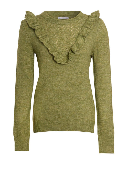Ex Milano Frill Front Knitted Womens Jumper