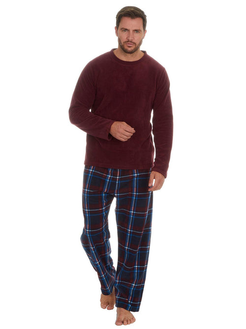 Mens Microfleece Lounge Tartan Pyjamas
