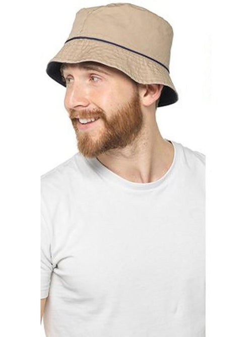 Mens Reversible Summer Cotton Bucket Hat