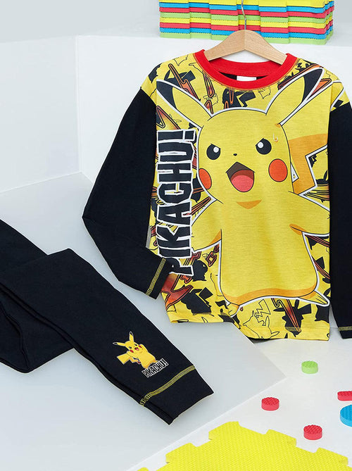 Pokemon Pikachu Yellow Black Character Pyjamas