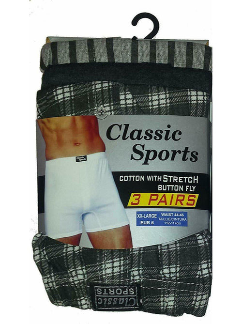 3 Pack Mens Harlequin Jersey Boxer Shorts