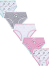 5 Pack Girls Novelty Underwear Briefs