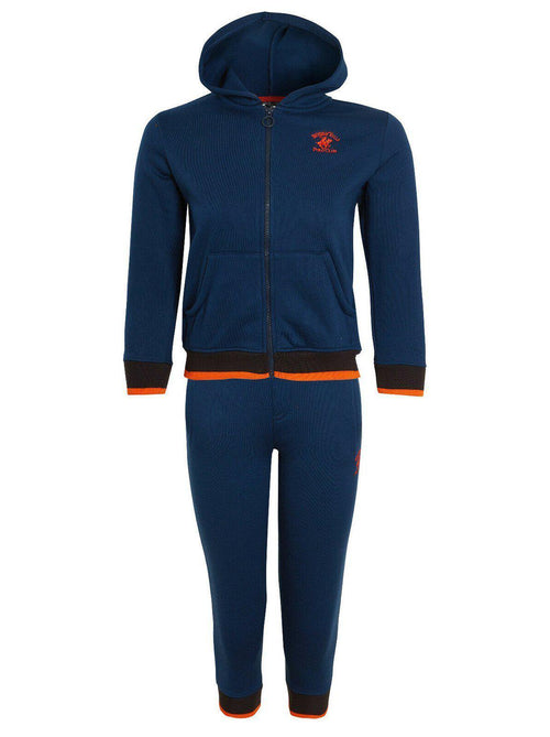 Boys Ex Beverly Hills Hooded Tracksuit Navy