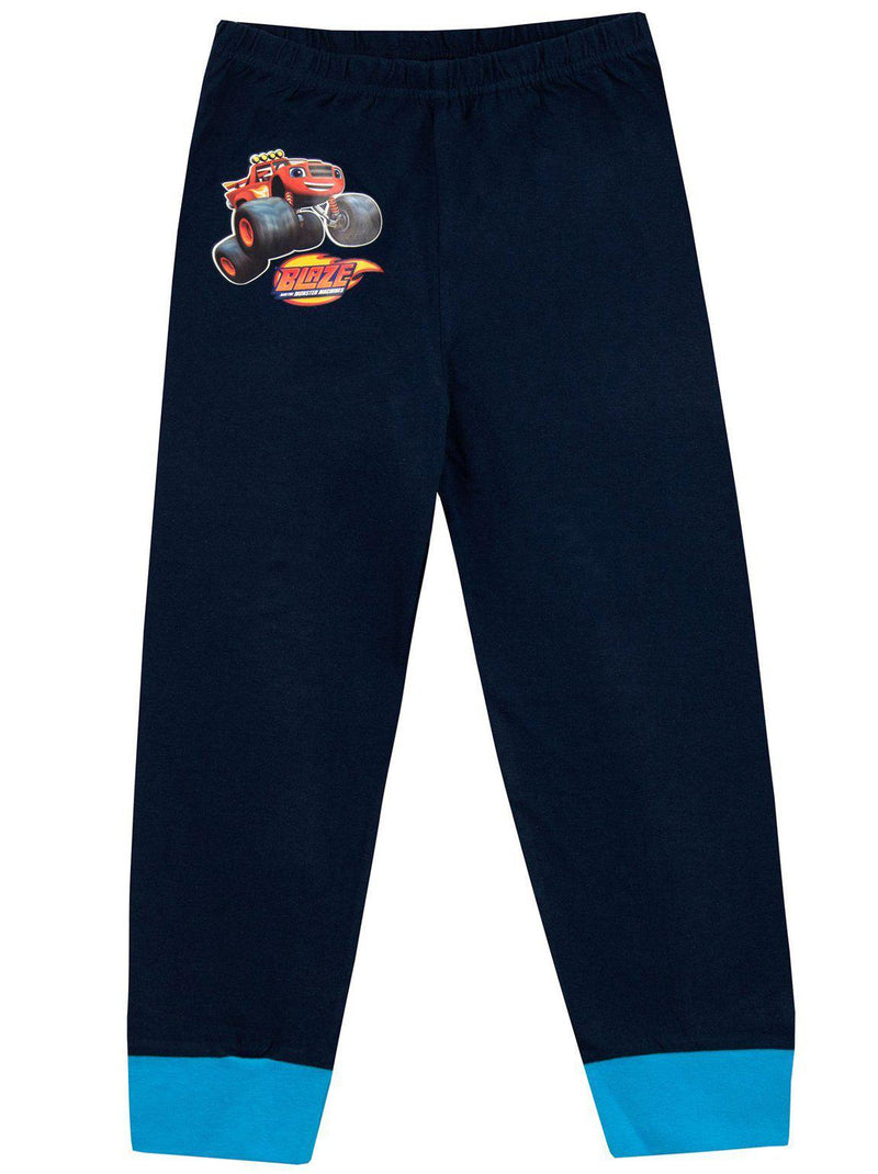 Boys Navy Blaze Monster Machine Cotton Character Long Pyjamas