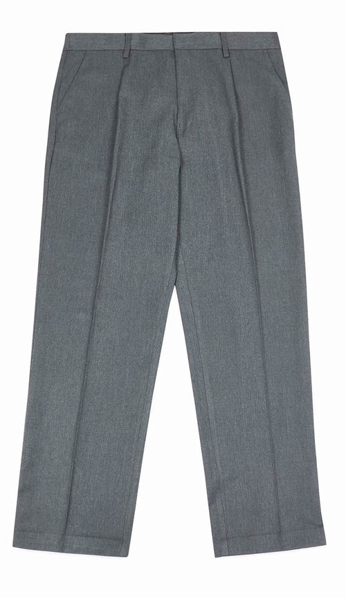 Boys Regular Fit Grey School Trousers 3 - 13 Years