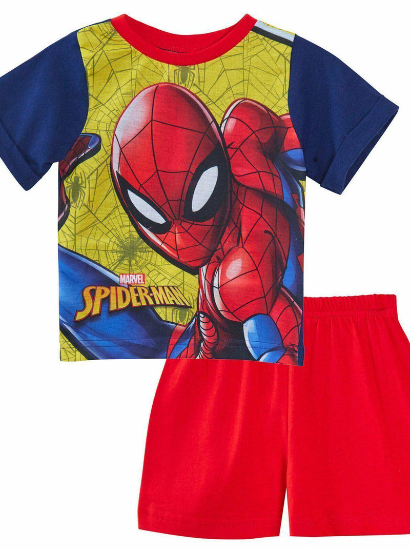 Boys Spiderman Short Cotton Character Pyjamas