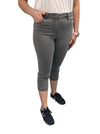 Cropped 3/4 Slim Fit Jeans Light Grey