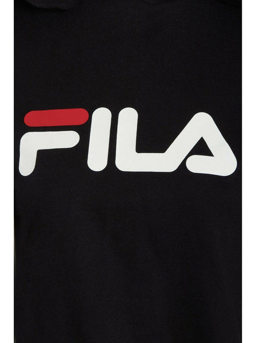 Cropped FILA Hooded T-Shirt Black