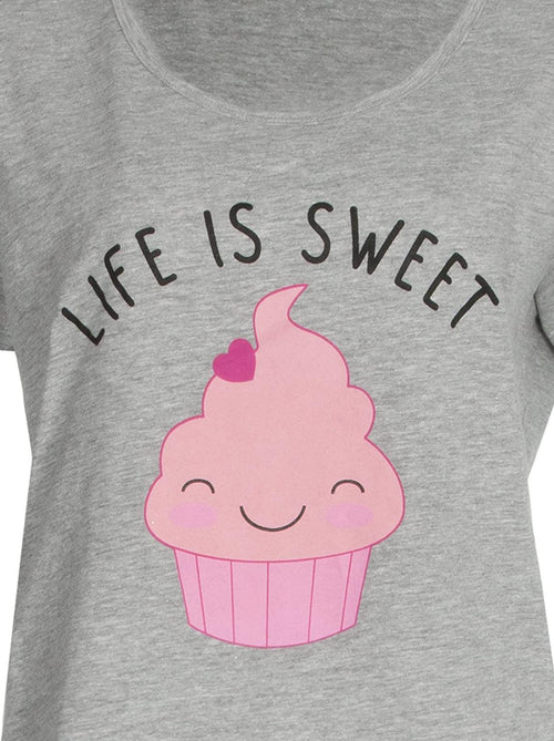 Cupcake Sweet Dreams Jersey Short Pyjamas