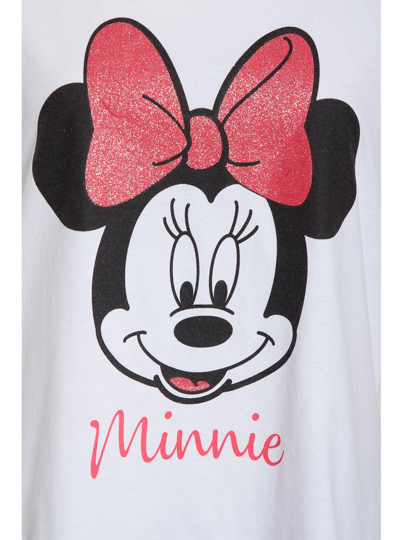 Disney Minnie Mouse Cropped Jersey Pyjamas