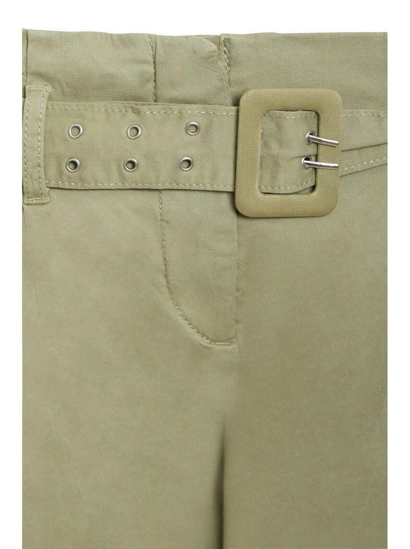 Ex C&A Belted Cotton Chinos Khaki