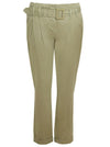 Ex C&A Belted Cotton Chinos Khaki