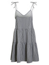 Ex H&M Strappy Striped Beach Stretch Dress