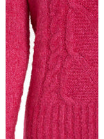 Ex High St Boxy Cable Knit Hot Pink Jumper