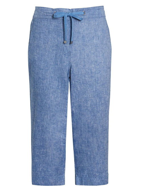 Ex High St Linen 3/4 Cropped Trousers