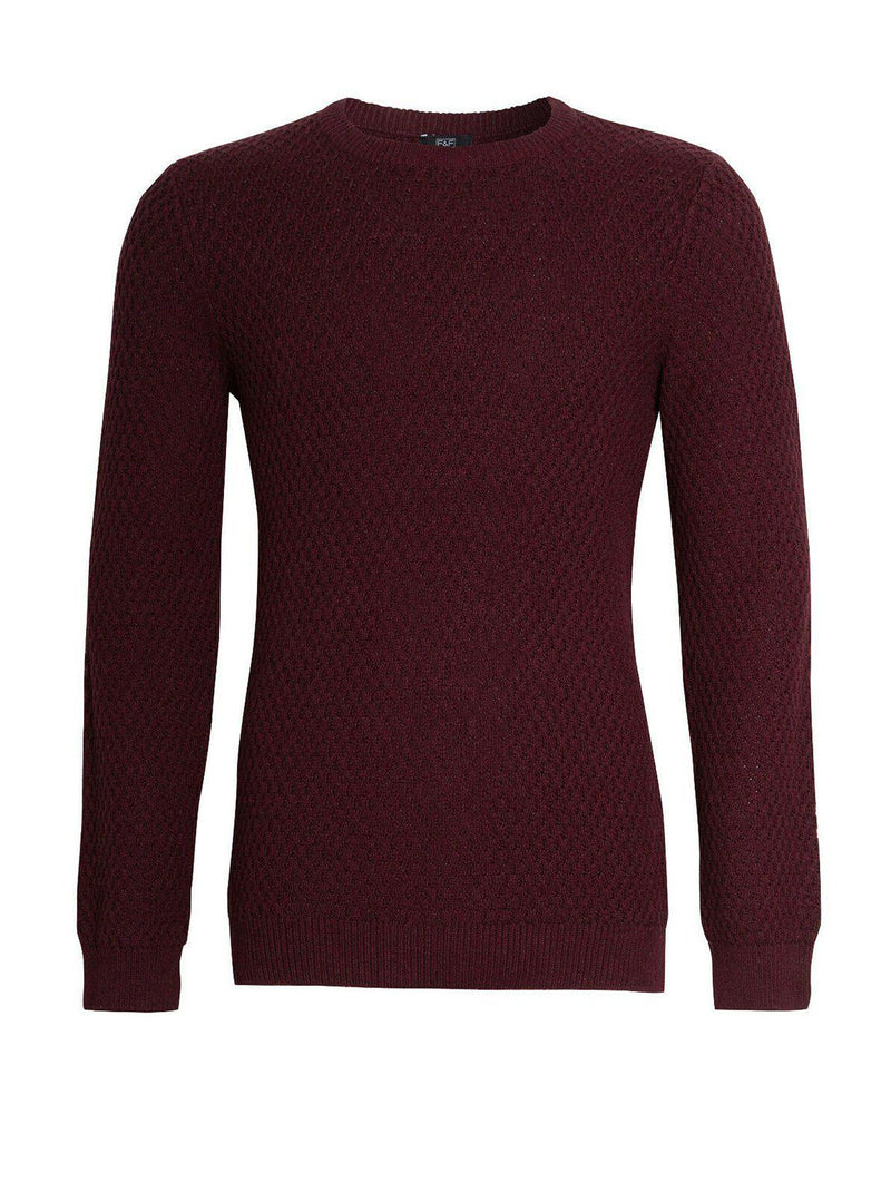 Ex High St Mens Cable Knitted Cotton Jumper