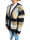 Ex High Street Geometric Knitted Cardigan