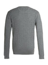 Ex Lincoln Fine Knit Cable Jumper Grey