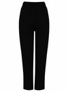 Ex M&Co Viscose Linen Trousers Black