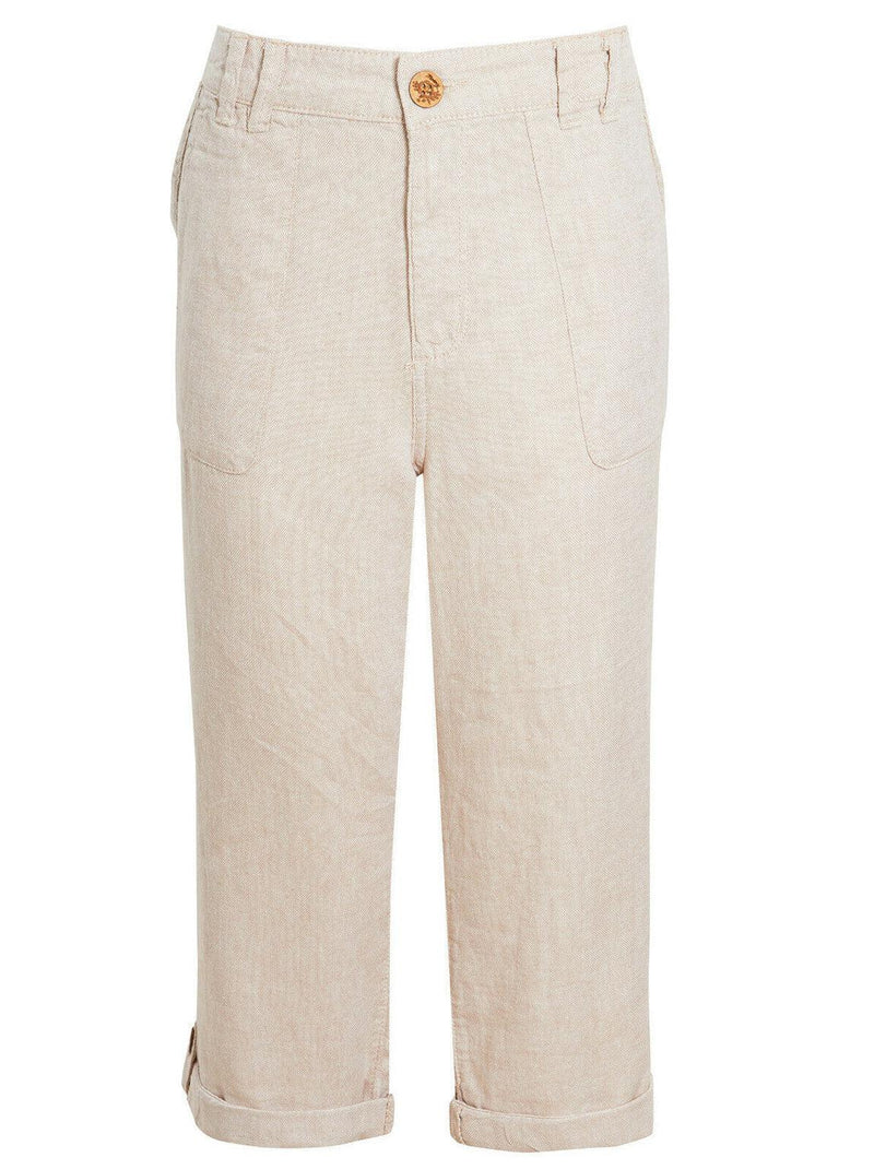 Ex Mantaray 3/4 Linen Trouser Shorts