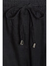 Ex Papaya Womens Linen Shorts Black