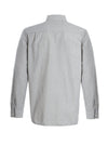 Ex White Stuff Mens Grey Striped Cotton Shirt