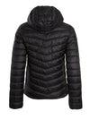 Girls Quilted Hooded Puffa Coat Black