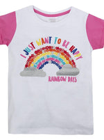 Girls Rainbow Cotton Pyjama Set