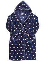 Girls Supersoft Polka Dot Dressing Gown