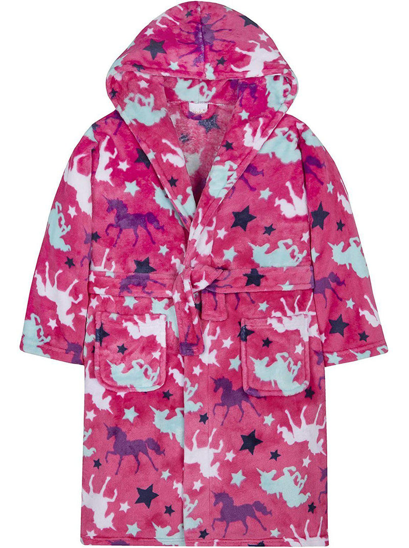 Girls Supersoft Unicorn Dressing Gown