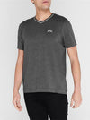 Grey Slazenger V Neck Cotton T-Shirt