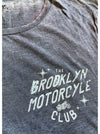 Mens Distressed Grey Motorcycle Club T Shirt