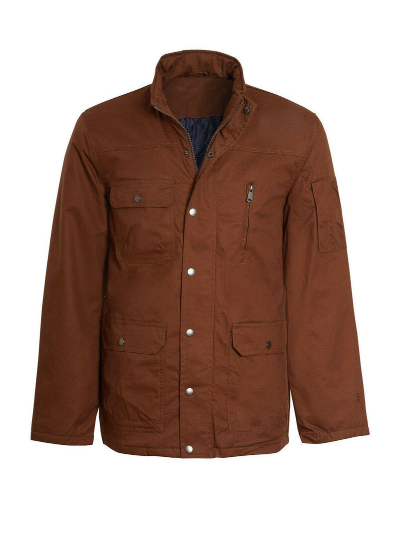 Quilted Multi Pocket Ex M&Co Coat Tan