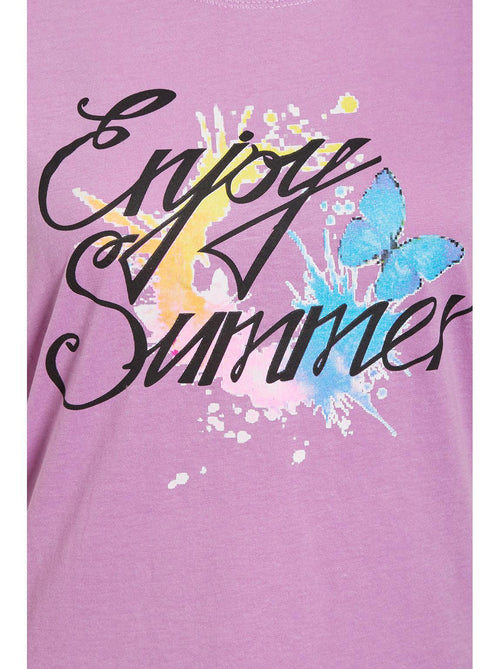 Rosie & Lee Summer Pyjamas Lilac Summer