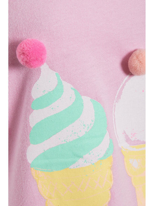 Short Vest Ice Cream Pink Pyjamas