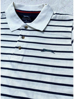 Slazenger Men Striped Cotton Polo Shirt