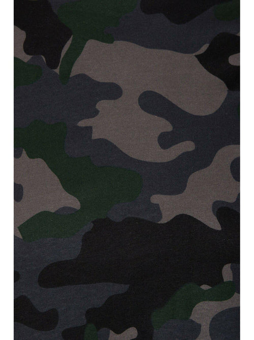 Slumber Hut Boys Camouflage Jersey Pyjamas Grey