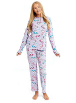 Slumber Hut Girls Jersey Pyjamas Lilac Unicorn