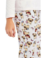 Slumber Hut Girls Jersey Pyjamas Pink Pug