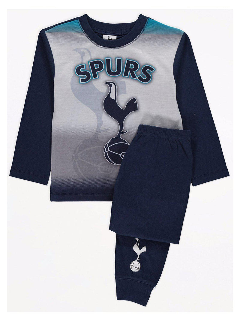 Tottenham Hotspur Football Navy Cotton Long Pyjamas
