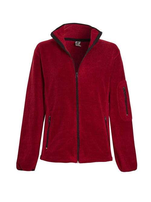 Unisex ROLY Fleece Zipped Jacket Red