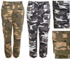 Womens Camouflage Cargo Trousers Grey