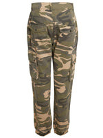 Womens Camouflage Cargo Trousers Khaki