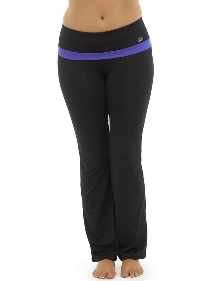 Womens Fitness Long Gym Pants Purple