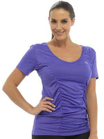 Womens Fitness Yoga T-Shirt Purple