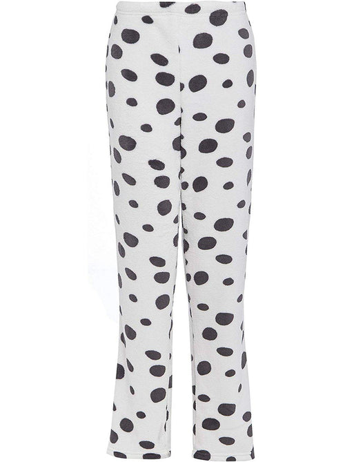 Womens Fleece Dalmatian Lounge Pants
