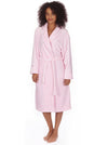 Womens Pink Shimmer Fleece Dressing Gown