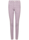 Womens Skinny Fit Pastel Jeans Lilac