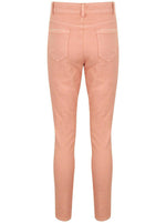 Womens Skinny Fit Pastel Jeans Salmon Pink